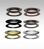 I-SMGTW #15 (2”) Iron Steel Sheet Metal Grommets & Nup Teeth Washers – Multiple Finishes – 100 Sets